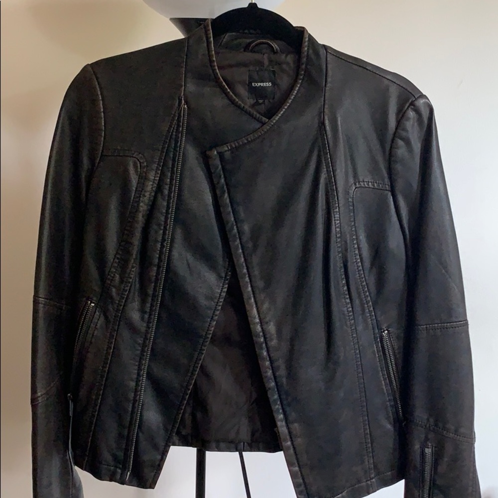 Express faux leather jacket